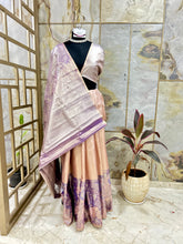 Silk Saree with Unique Motifs in Pastel Mauve Colour